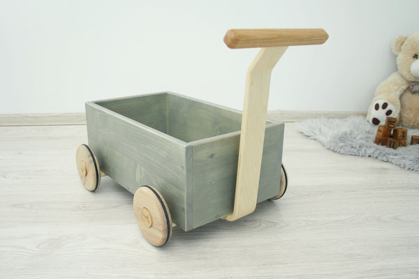 Toddler Walker Wagon - Model N - Gray