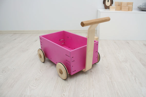 Toddler Walker Wagon - Model P - Pink