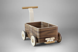 Toddler Walker Wagon - Model B - Walnut